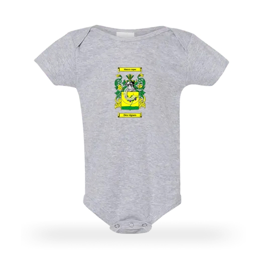 Des vignes Grey Baby One Piece